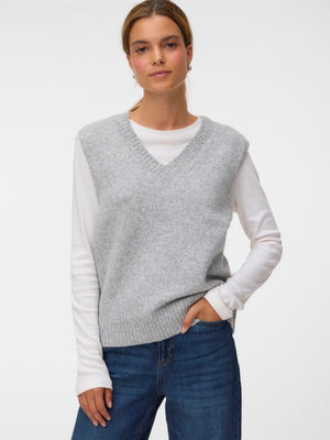 Tricot Pull L. Grijs/color