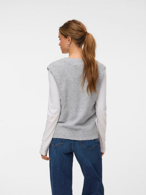 Tricot Pull L. Grijs/color