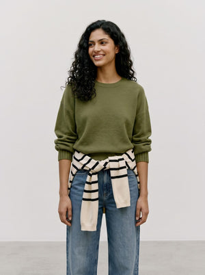 Tricot Pull Kaki/color