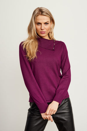 Tricot Pull LM Bessenkleur