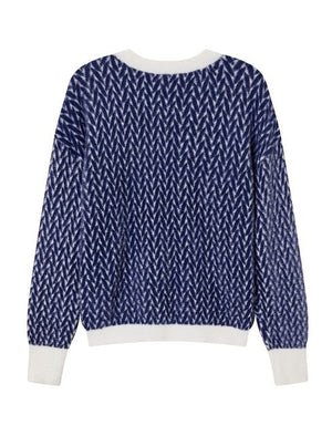 Tricot Pull LM D. Blauw/color