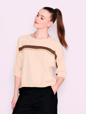 Tricot Pull LM Ecru/multi