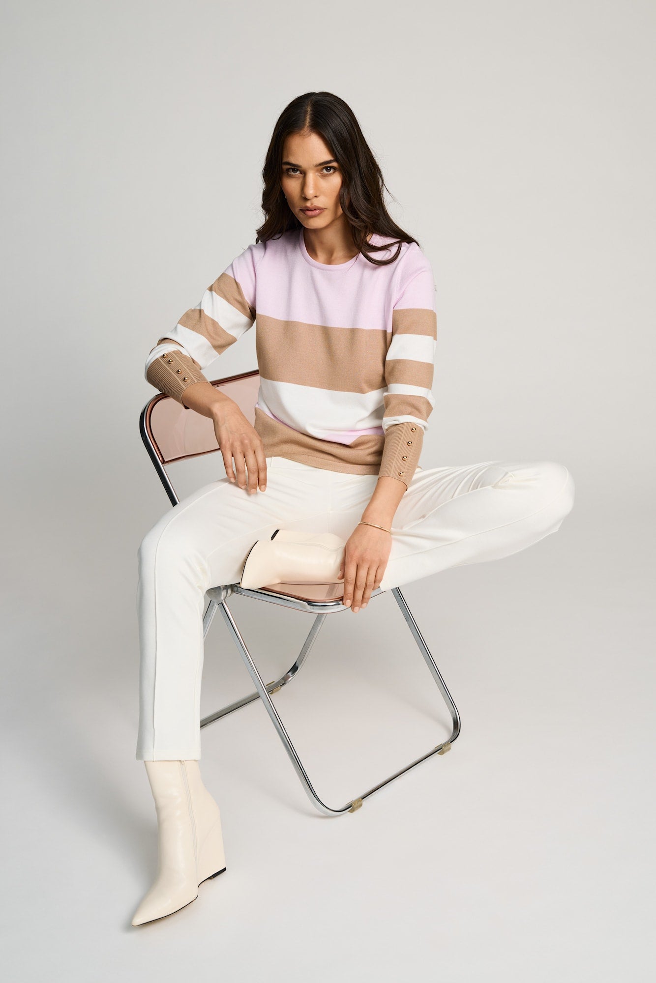 Tricot Pull LM Roze/multi