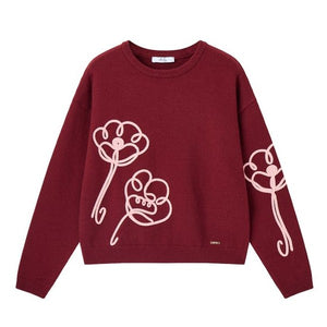 Tricot Pull LM D. Rood/color
