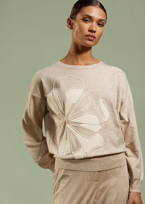Tricot Pull LM L. Beige uni
