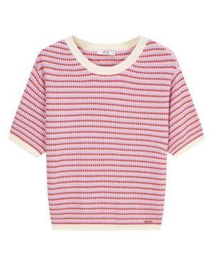Tricot Pull KM Ecru/multi