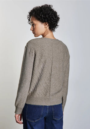 Tricot Cardigan L. Beige/color