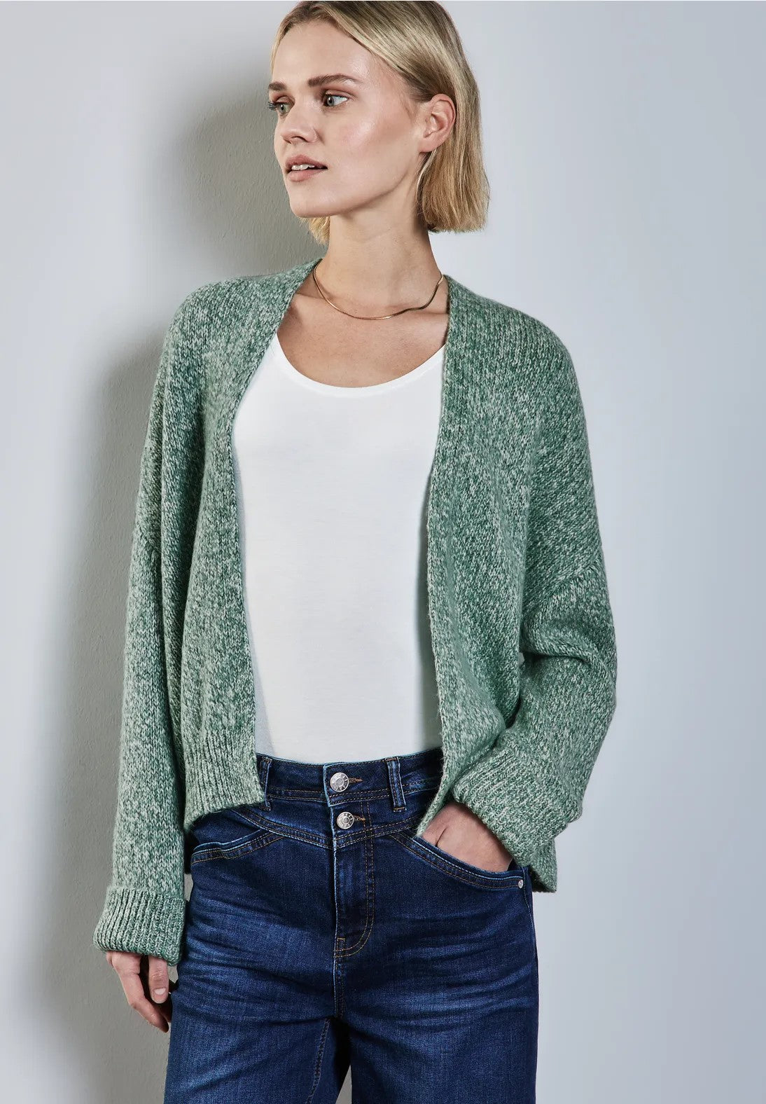 Tricot Cardigan L. Groen/multi