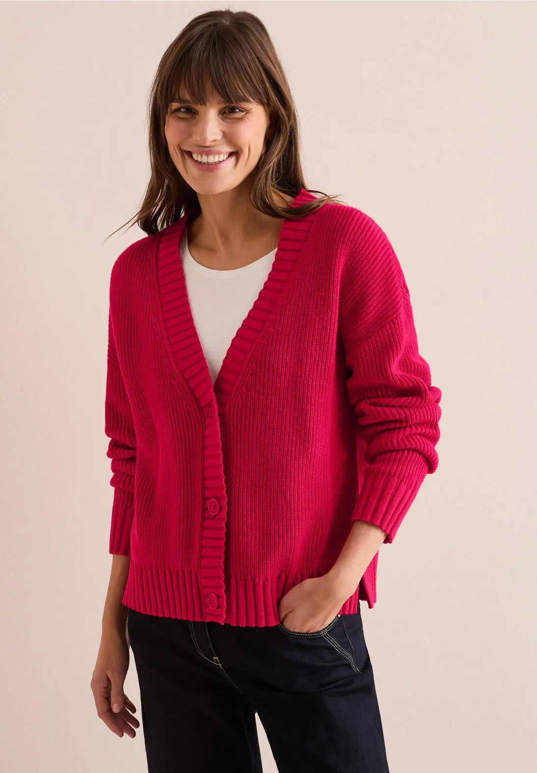 Tricot Cardigan Rood