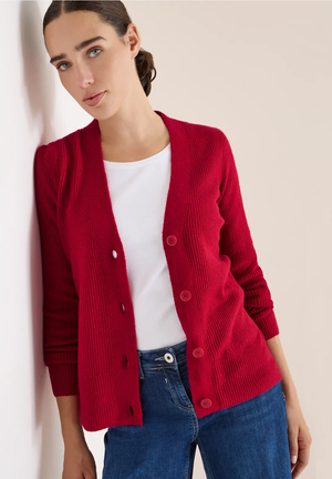 Tricot Cardigan Rood