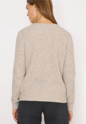 Tricot Cardigan Camel/color