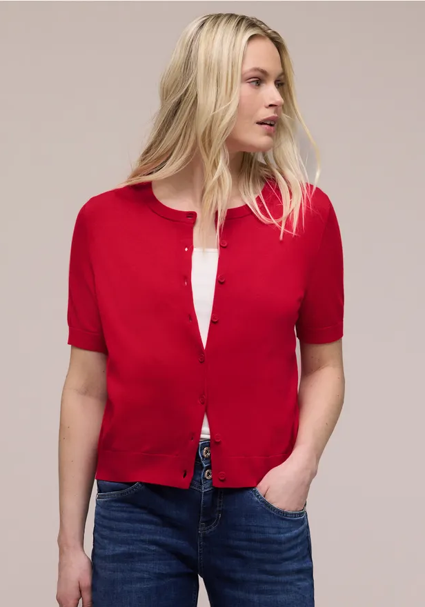 Tricot Cardigan Rood