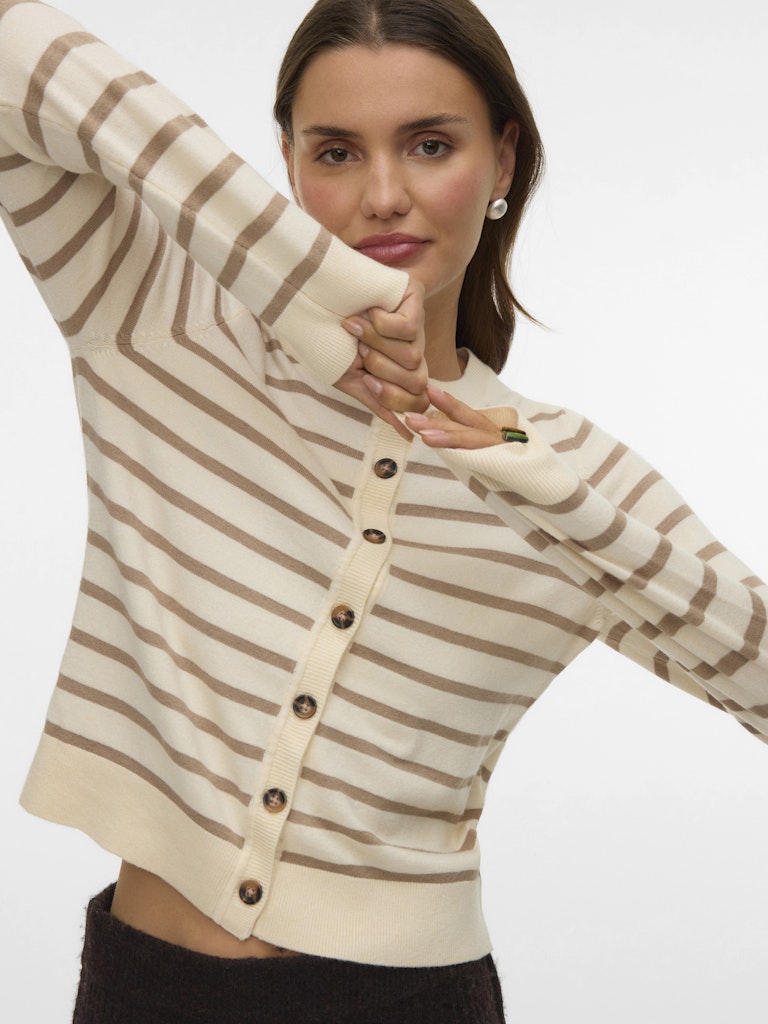 Tricot Cardigan Ecru/color