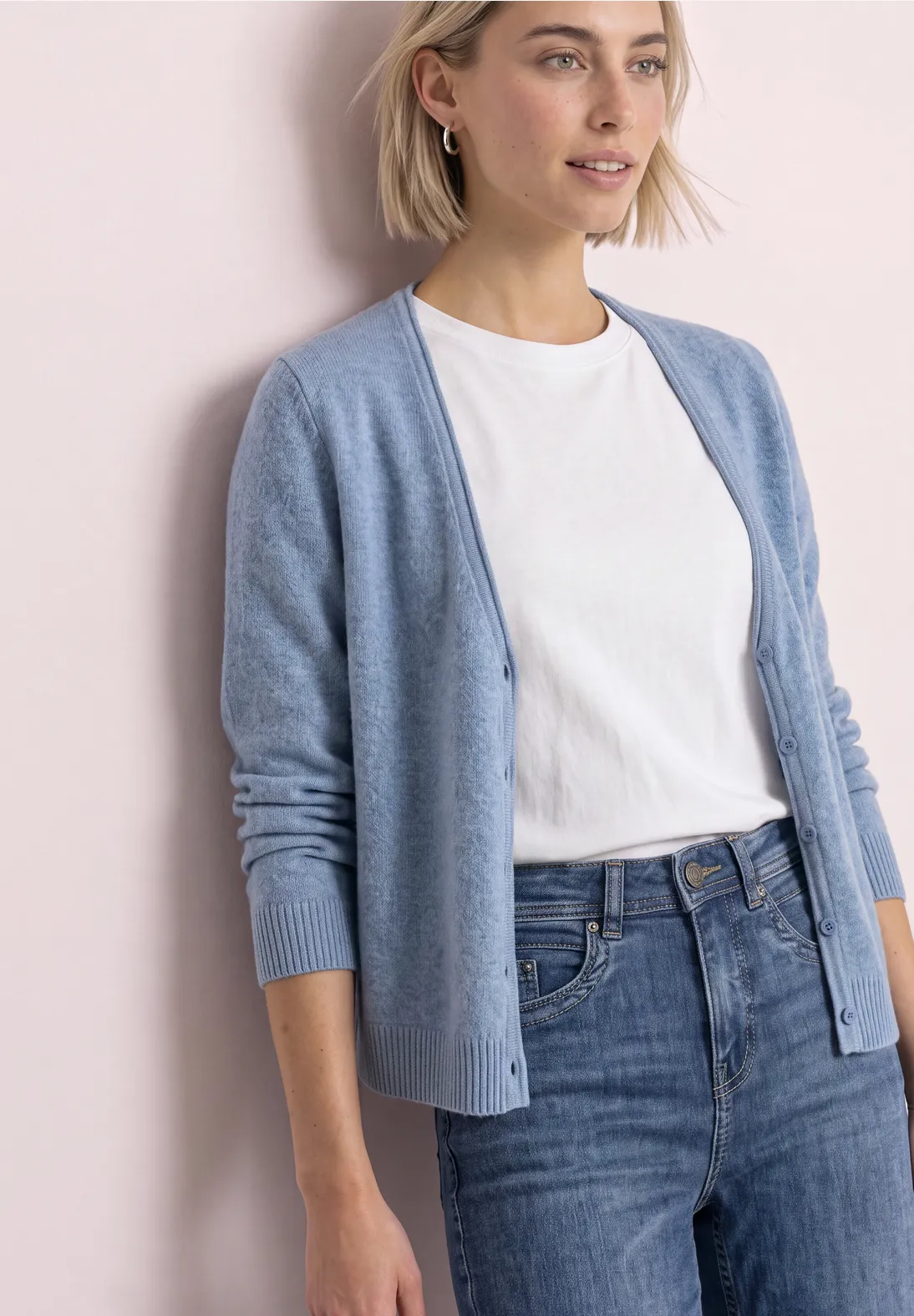 Tricot Cardigan Blauw/color
