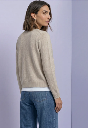 Tricot Cardigan L. Beige/color