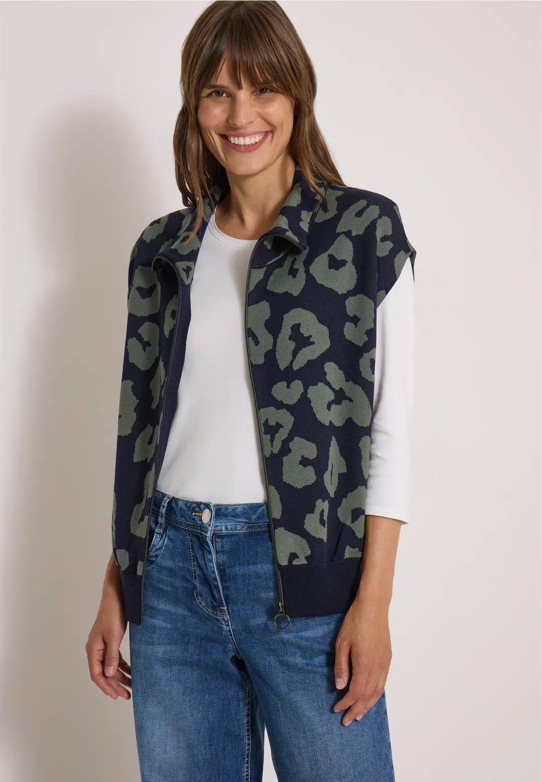 Tricot Cardigan D. Blauw/color