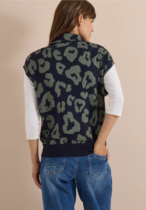 Tricot Cardigan D. Blauw/color