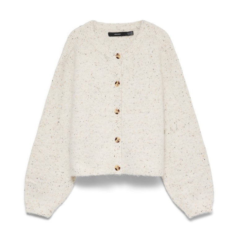 Tricot Cardigan Ecru/color