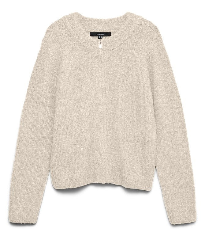 Tricot Cardigan Ecru/color
