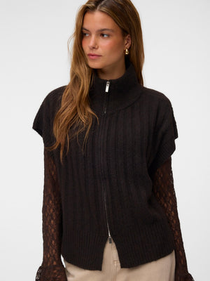 Tricot Cardigan ZM D. Bruin/color