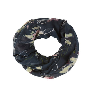 Sjaal D. Blauw/multi