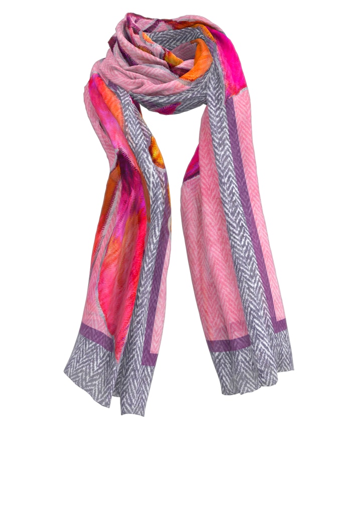 Sjaal Rood/multi