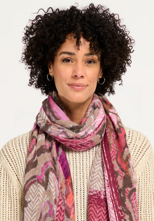 Sjaal Rood/multi