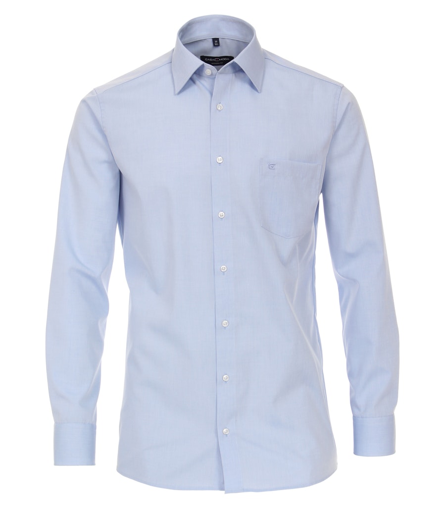 Hemd LM L. Blauw