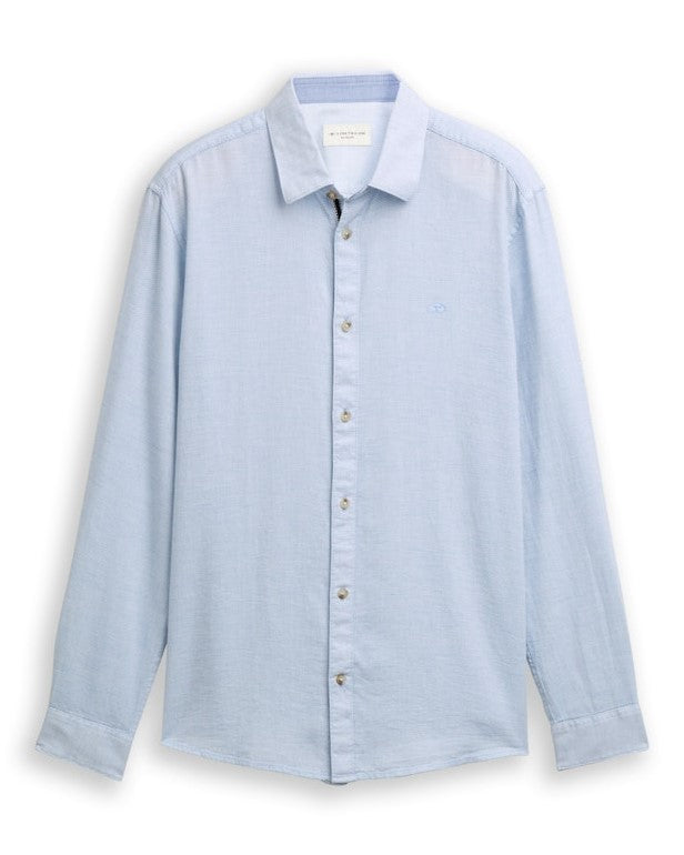 Hemd LM L. Blauw