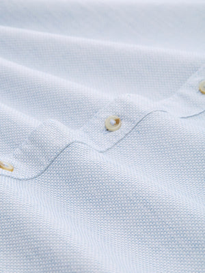 Hemd LM L. Blauw
