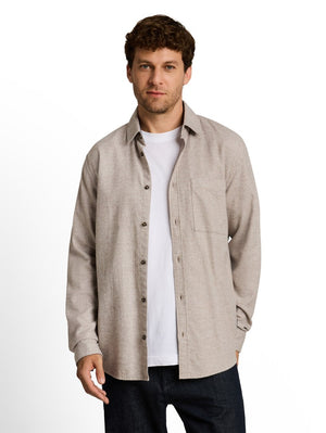 Hemd LM L. Bruin/color