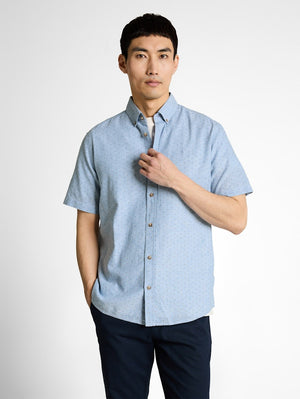 Hemd KM L. Jeans/color