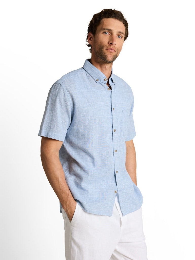 Hemd KM L. Jeans/color