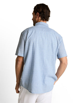 Hemd KM L. Jeans/color