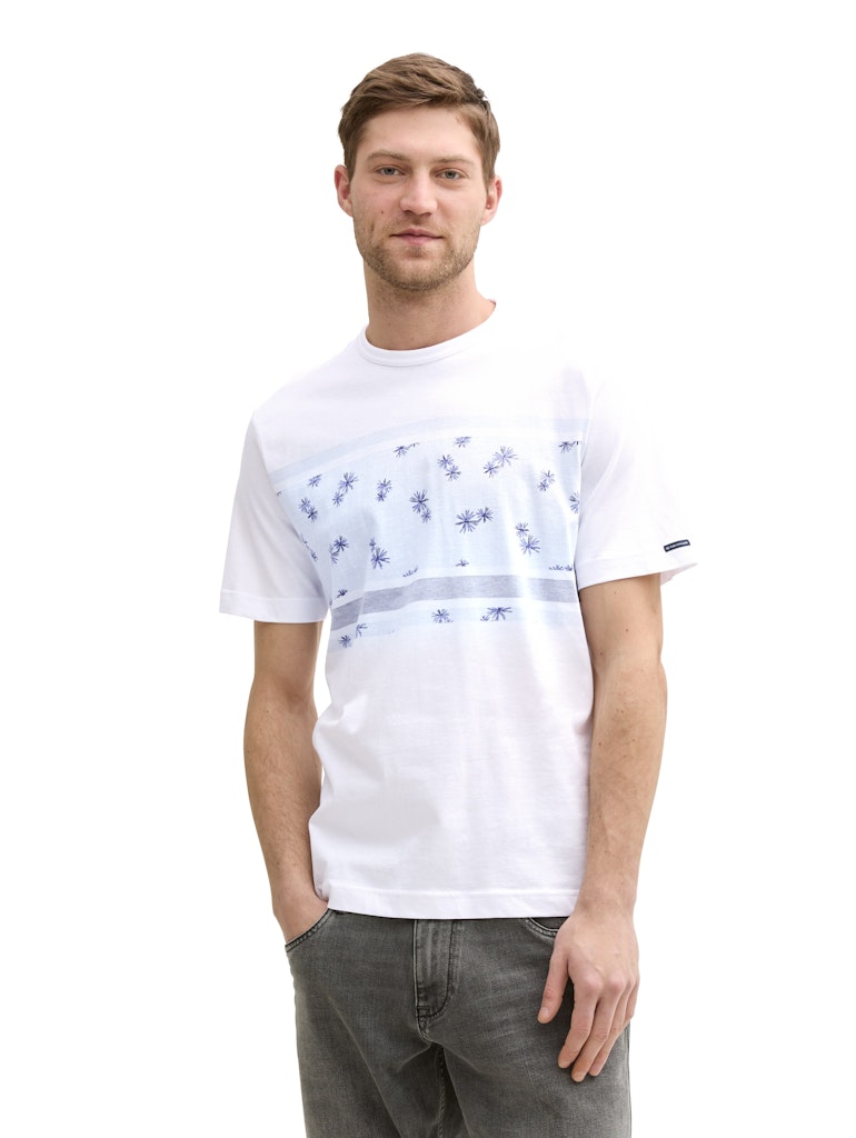T Shirt KM Wit/multi