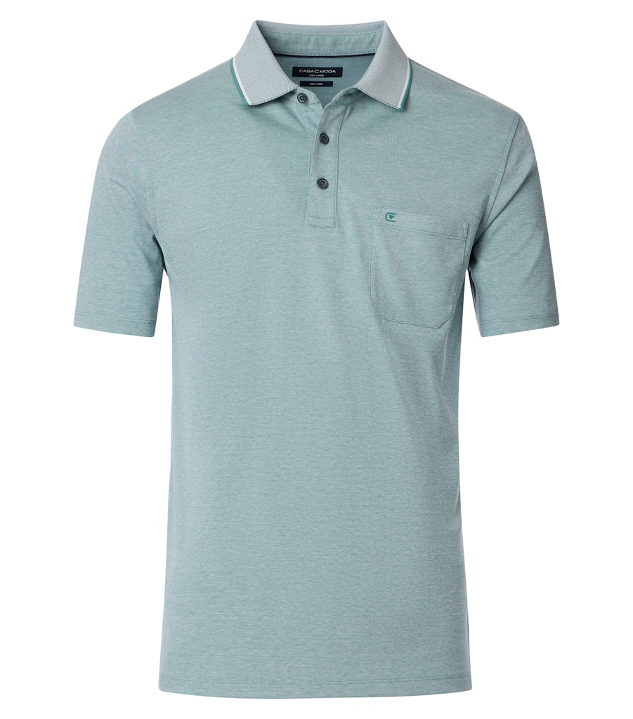 T Shirt Polo KM Groen/color