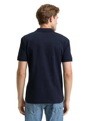T Shirt Polo KM D. Blauw