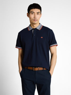 T Shirt Polo KM D. Blauw
