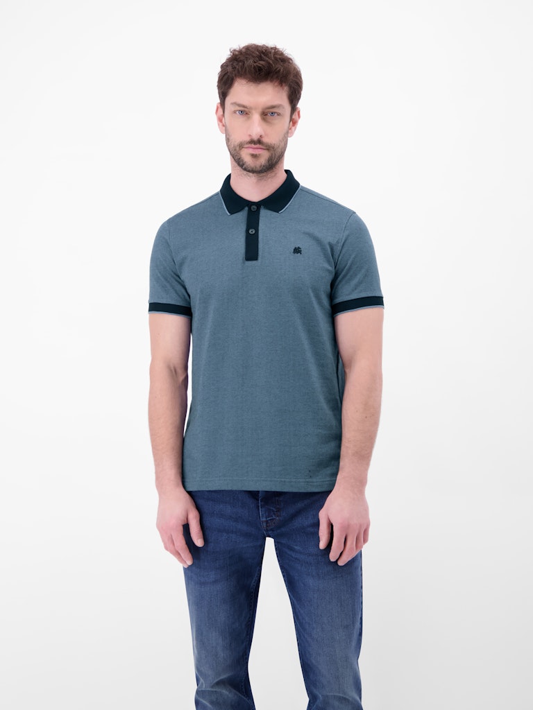 T Shirt Polo KM D. Blauw