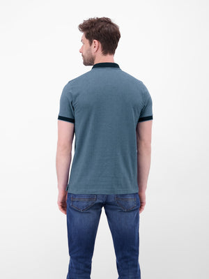 T Shirt Polo KM D. Blauw