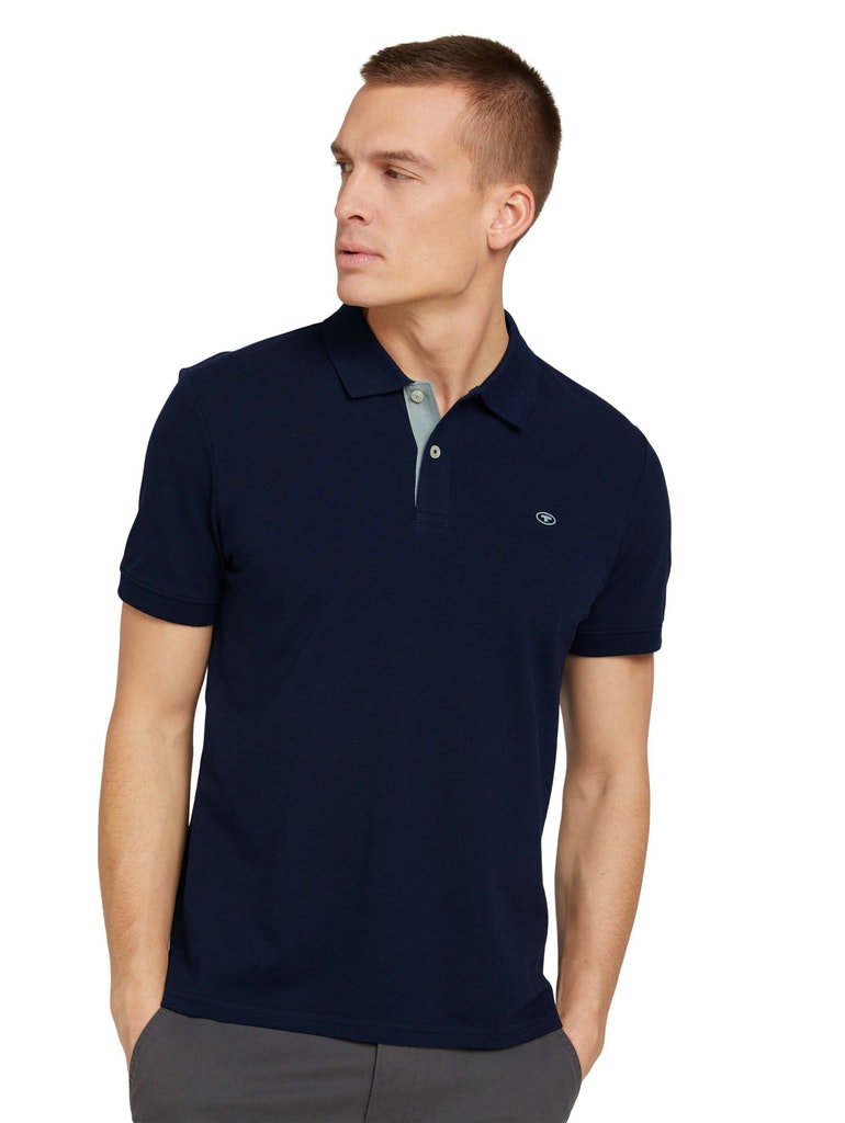 T Shirt Polo KM D. Blauw