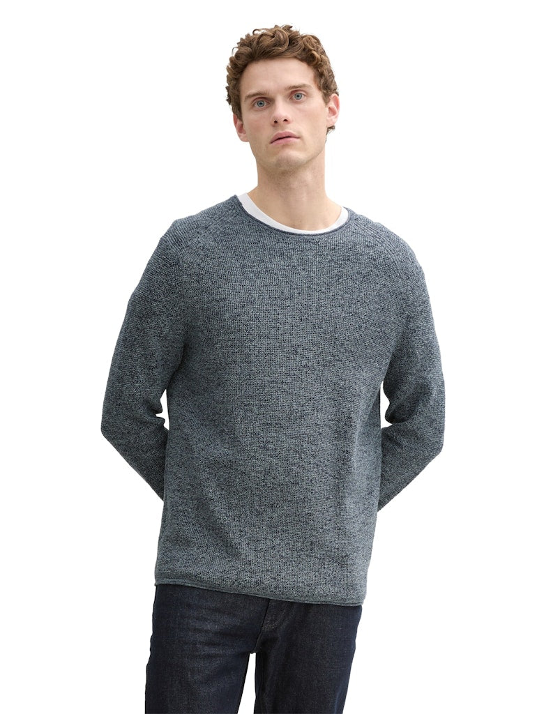 Tricot Pull D. Blauw/multi