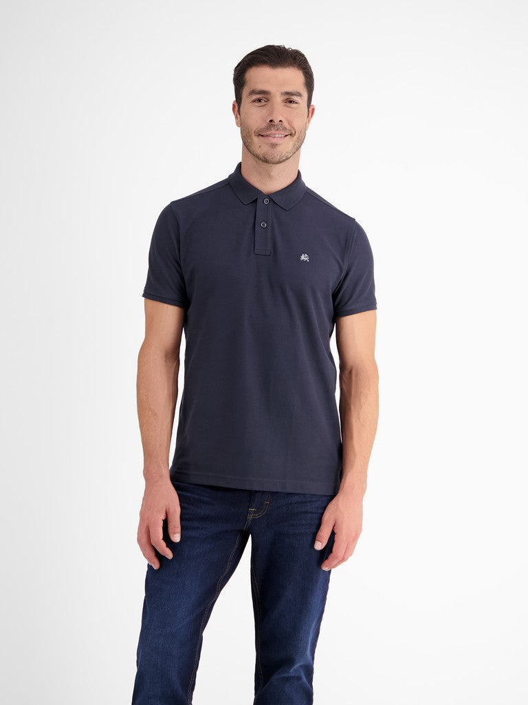 T Shirt Polo KM D. Blauw