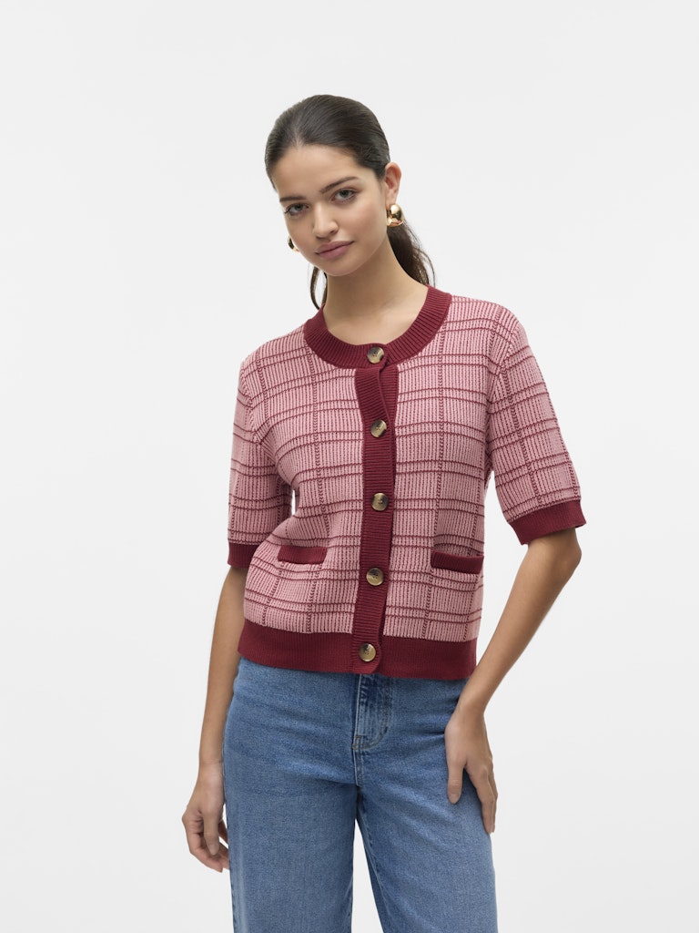 Tricot Cardigan Steenrood/color