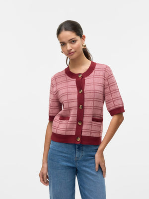 Tricot Cardigan Steenrood/color