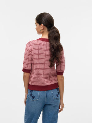 Tricot Cardigan Steenrood/color