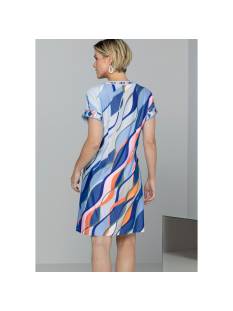 BIANCA  kleedjes/jurken blauw/multi -  model 37310 - Dameskleding kleedjes/jurken blauw