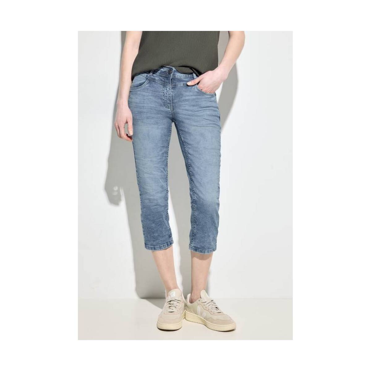 CECIL  broeken lichte jeans -  model b377183 - Dameskleding broeken jeans