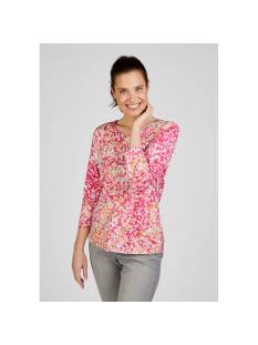 RABE  t shirts donker roze -  model 52-113359 - Dameskleding t shirts roze