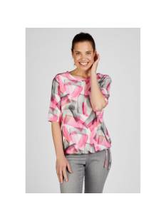 RABE  t shirts donker roze -  model 52-213351 - Dameskleding t shirts roze